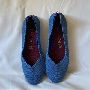 ✨SOLD✨Rare Rothy’s Indigo Flats Sz 8 Round Toe